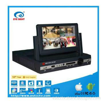7inch Zoom LCD CCTV DVR with P2P remote operation